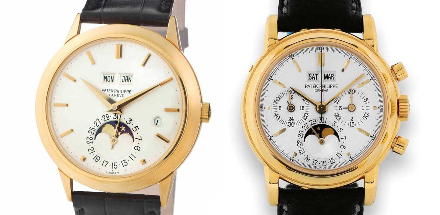 During the Quartz Crisis, Philippe Stern renewed his commitment to mechanical watchmaking with the creation of watches like the ref. 3450 (left) and ref. 3970 (right)